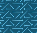 Seamless pattern blue screws