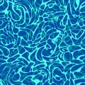 Seamless pattern of blue swimming pool water