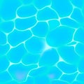 Seamless pattern of blue water in pool