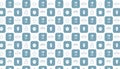 Seamless pattern with blue and white cultery elements set Royalty Free Stock Photo
