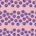 Seamless pattern with blueberries. Berry pastel texture.