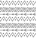 Seamless pattern in boho style