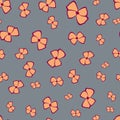 Seamless pattern with bowknot