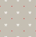 Seamless pattern bows