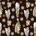 Seamless pattern with braids