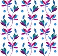 Seamless pattern with branches Royalty Free Stock Photo