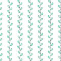 Seamless pattern with branches. Hand-drawn background. Vector illustration. Royalty Free Stock Photo