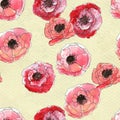 Seamless pattern with briar roses