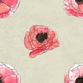 Seamless pattern with briar roses