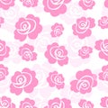 Seamless pattern with bright roses Royalty Free Stock Photo