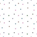 Seamless pattern of bright watercolor spots of pink, blue, green, purple, gray and brown colors, made in watercolor Royalty Free Stock Photo