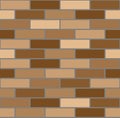 Seamless pattern with brown bricks. Vector image Royalty Free Stock Photo
