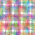 Seamless pattern with brush stripes and strokes. Rainbow watercolor color on white background. Hand painted grange Royalty Free Stock Photo