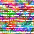 Seamless pattern with brush stripes and strokes. Rainbow watercolor color on white background. Hand painted grange Royalty Free Stock Photo