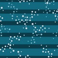 Seamless pattern bubbles on striped dark teal background. Abstract texture of soap for any purpose Royalty Free Stock Photo