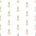Seamless pattern with bulbs on a white background Royalty Free Stock Photo