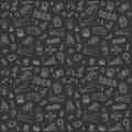 Seamless pattern of business and finance hand