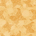 Seamless pattern with butterflies and abstra