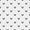 Seamless Pattern with Butterflies