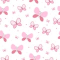 Seamless pattern with Butterflies. hand drawn Illustration. design for Digital paper,Textiles Royalty Free Stock Photo