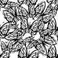 Seamless pattern butterfly