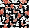 Seamless pattern with butterfly