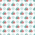 Seamless pattern with buttons. Sewing, needlework Royalty Free Stock Photo
