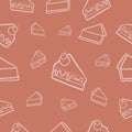 Seamless Pattern cake doodle