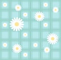 Seamless pattern with camomiles Royalty Free Stock Photo