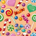 Seamless pattern candies