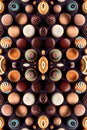 Seamless pattern of candies, pastries and sweets. Pattern tray of bonbons and pastry food background. Generative AI Royalty Free Stock Photo