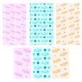 Seamless pattern candy with pastel color Royalty Free Stock Photo