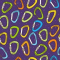 Seamless pattern with carabiners