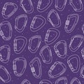 Seamless pattern with carabiners