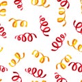 Seamless pattern with carnival streamers.