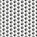 Seamless pattern with cats footprints Royalty Free Stock Photo