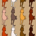 Seamless pattern. cats. Royalty Free Stock Photo