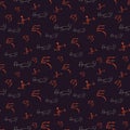 Seamless pattern with cave drawings.