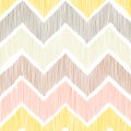 Seamless pattern. Chevron, a zigzag ornament. White, yellow, pin Royalty Free Stock Photo