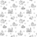 Seamless pattern with childrens toys