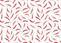 Seamless pattern with chilli pepper. Abstract background Royalty Free Stock Photo