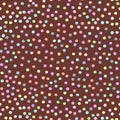 Seamless pattern, chocolate Glaze with sprinkles. Brown background. Vector Royalty Free Stock Photo
