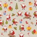 Seamless pattern. Christmas background.