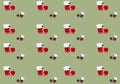 Seamless pattern of christmas boots design