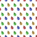 Seamless pattern with Christmas colorfull balls Royalty Free Stock Photo