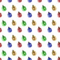 Seamless pattern with Christmas colorfull balls