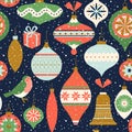 Seamless pattern. Christmas Decor.