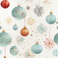 seamless pattern Christmas decorations