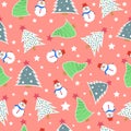 Seamless pattern for Christmas design Royalty Free Stock Photo