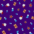 Seamless pattern Christmas holiday background Royalty Free Stock Photo